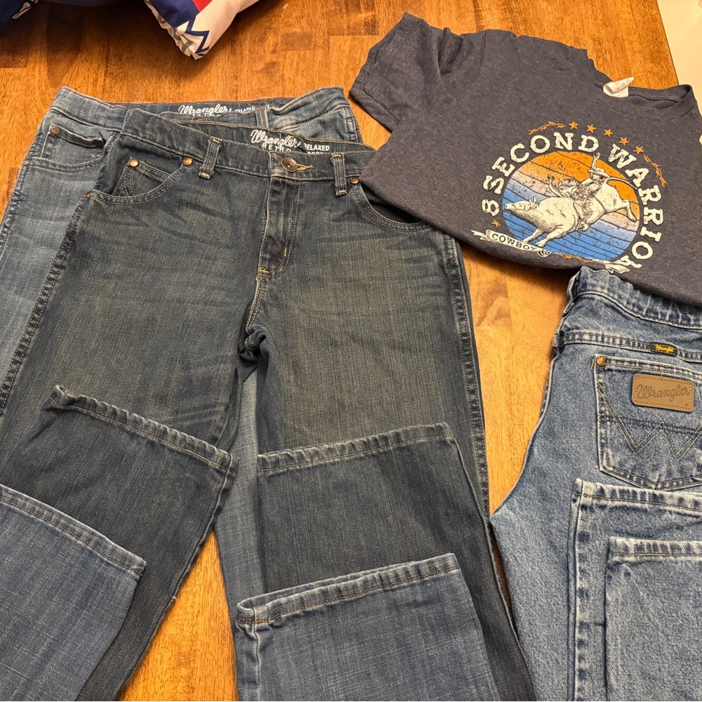Wrangler Retro Relaxed Boot Jeans 14H Husky
